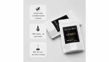 Dos bolsas de 500g + 40 mechas de algodon.¡Oferta!