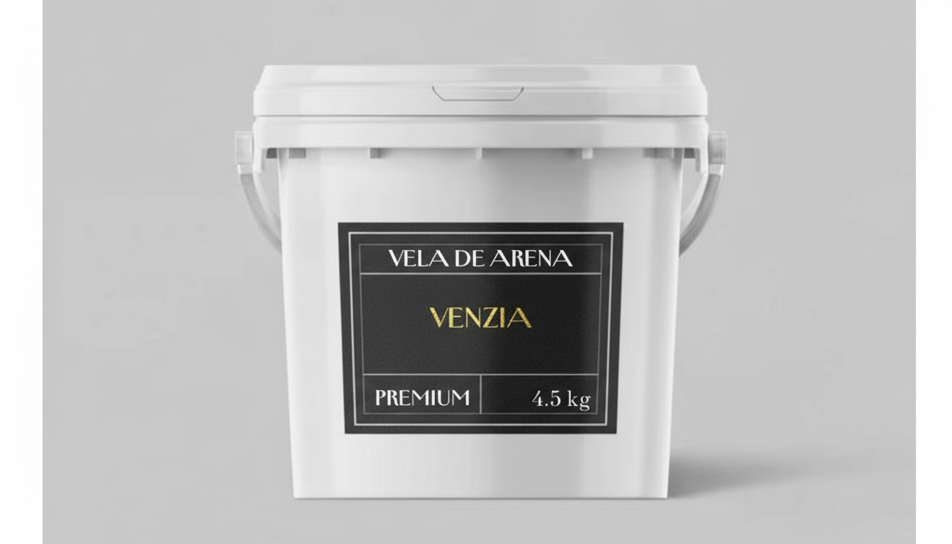 💎 Cubo de Vela de Arena Venzia + 200 mechas – 4,5 kg de calma y creatividad